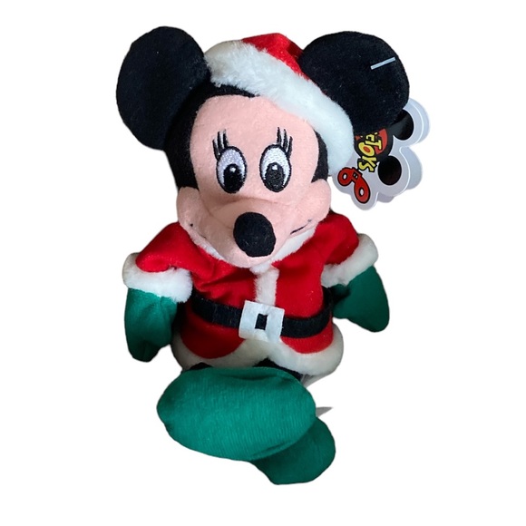 Minnie Mouse Christmas Santa Mini Bean Bag - Picture 2 of 14